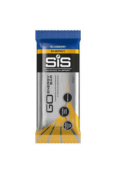 Science in Sport GO Energy Bar Mini blueberry flavor packaging, high-carb energy snack, 139 calories per serving.